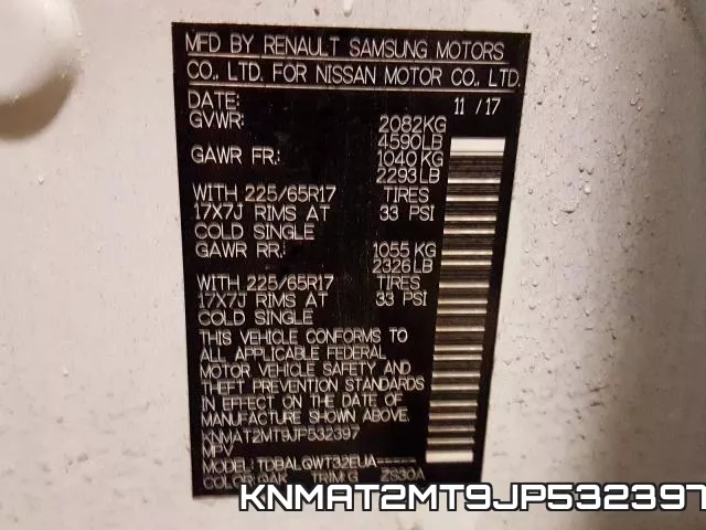 KNMAT2MT9JP532397 фото 2