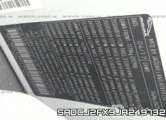 SADCJ2FX9JA249732 фото 10