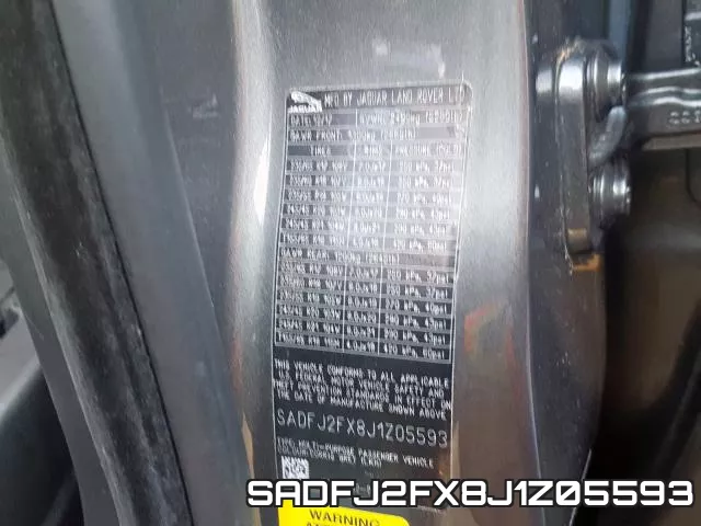 SADFJ2FX8J1Z05593 фото 2