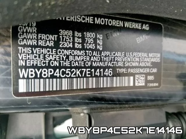 WBY8P4C52K7E14146 фото 2