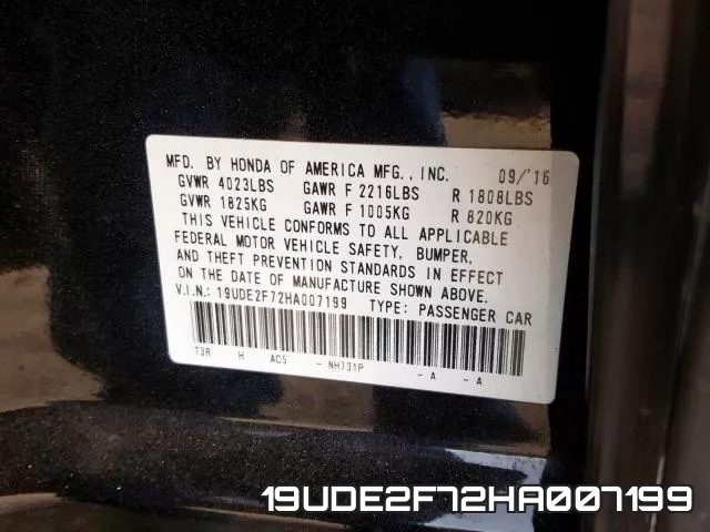 19UDE2F72HA007199 фото 2
