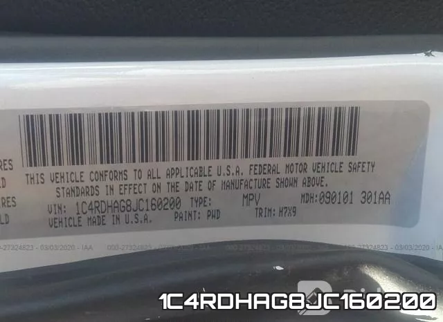 1C4RDHAG8JC160200 фото 10