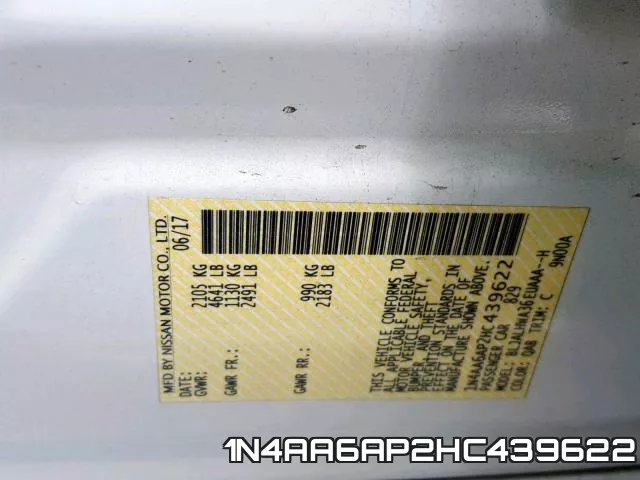1N4AA6AP2HC439622 фото 2