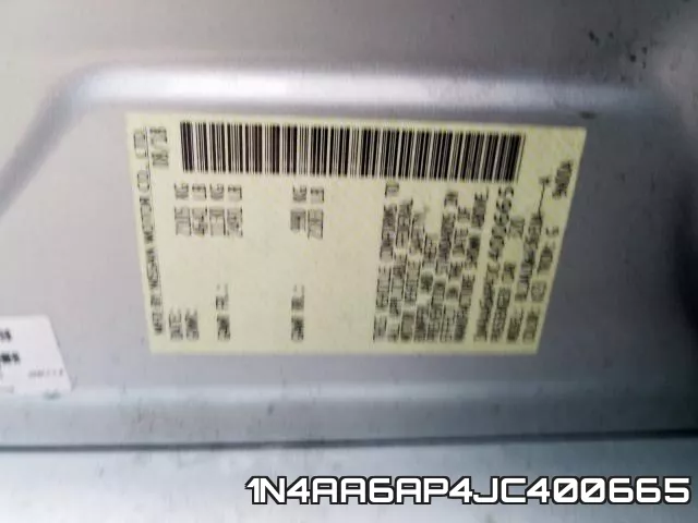 1N4AA6AP4JC400665 фото 2