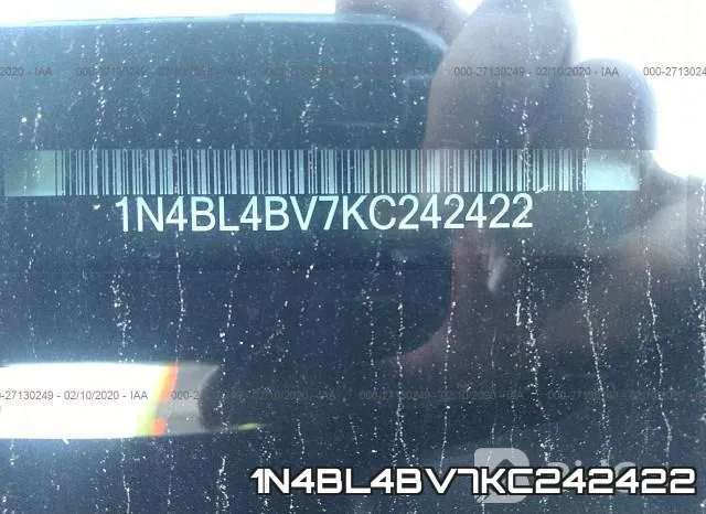 1N4BL4BV7KC242422 фото 10