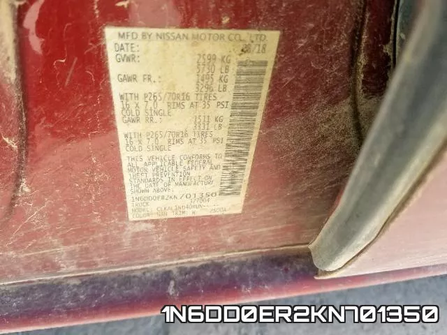 1N6DD0ER2KN701350 фото 2