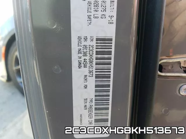2C3CDXHG8KH513673 фото 2