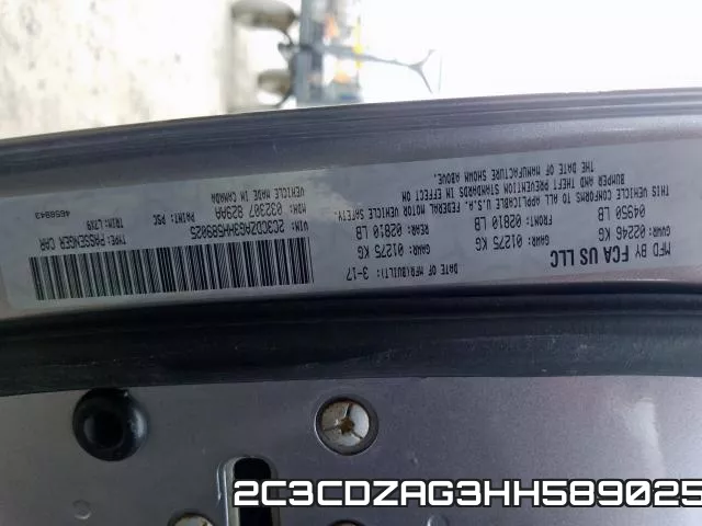 2C3CDZAG3HH589025 фото 2