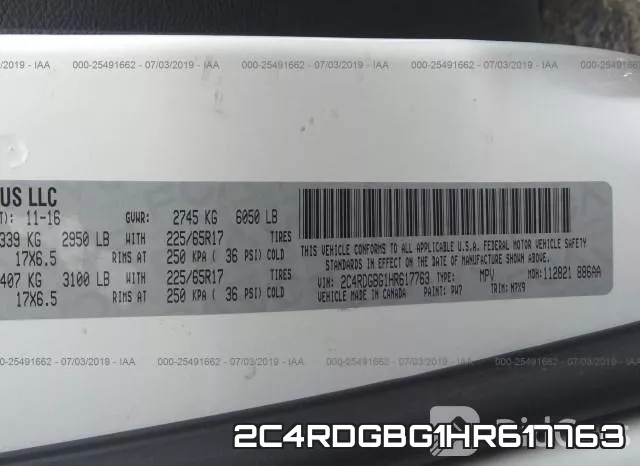 2C4RDGBG1HR617763 фото 10