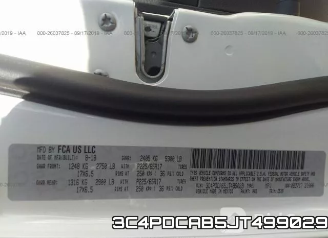 3C4PDCAB5JT499029 фото 10