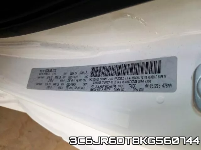 3C6JR6DT8KG560744 фото 2