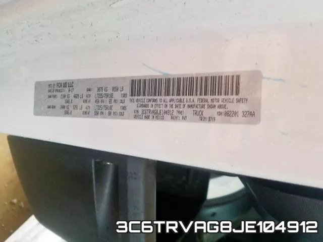 3C6TRVAG8JE104912 фото 2