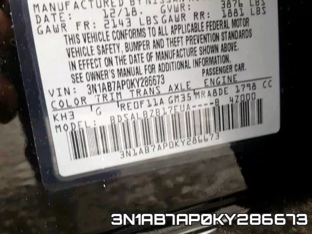 3N1AB7AP0KY286673 фото 2