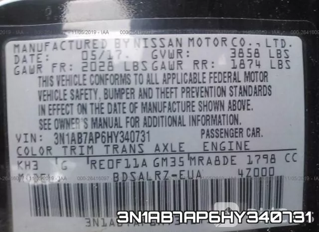 3N1AB7AP6HY340731 фото 10