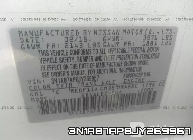 3N1AB7AP8JY269957 фото 10