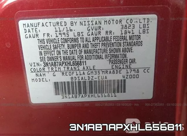 3N1AB7APXHL656811 фото 10