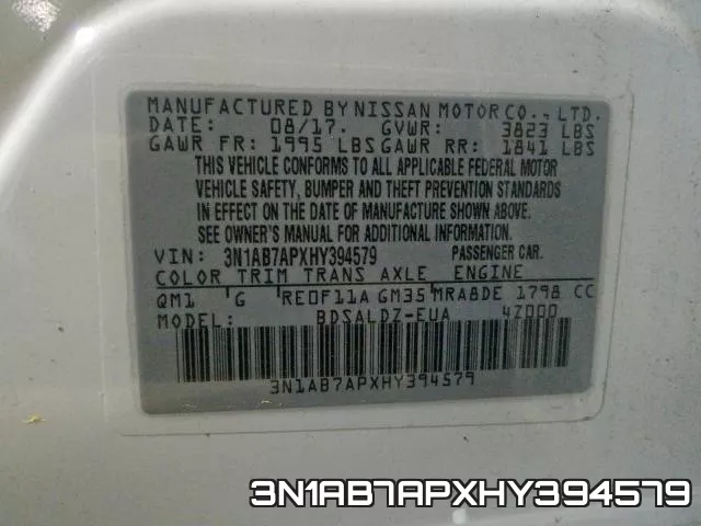 3N1AB7APXHY394579 фото 2