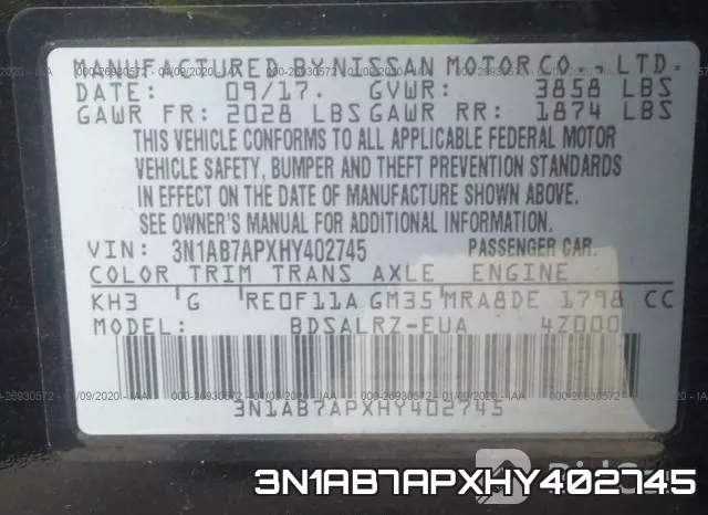 3N1AB7APXHY402745 фото 10