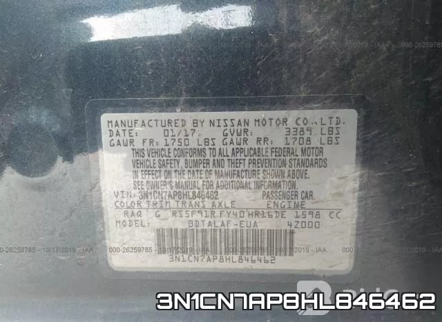 3N1CN7AP8HL846462 фото 10