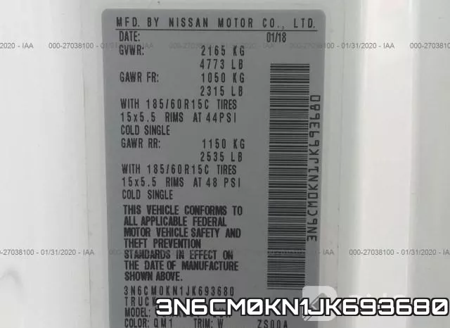3N6CM0KN1JK693680 фото 10