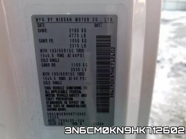 3N6CM0KN9HK712602 фото 2