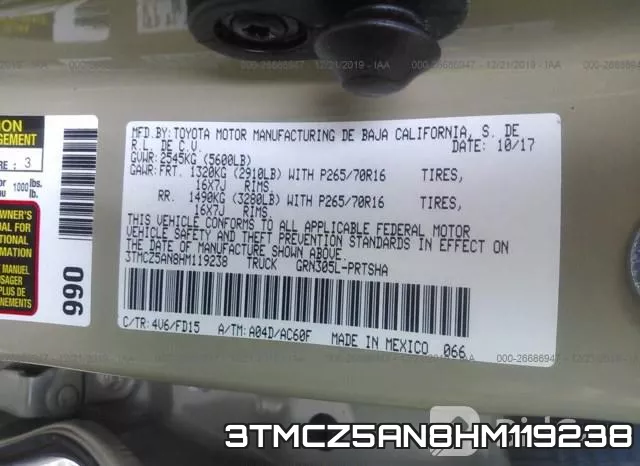 3TMCZ5AN8HM119238 фото 10