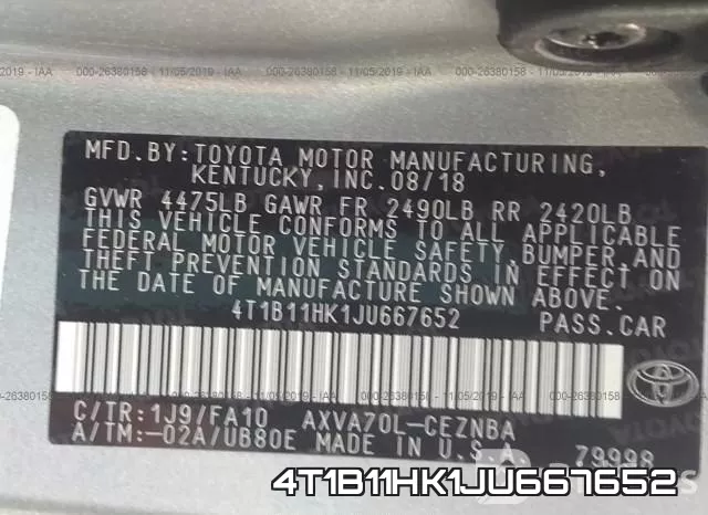 4T1B11HK1JU667652 фото 10