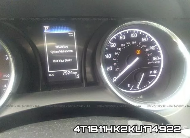 4T1B11HK2KU174922 фото 8