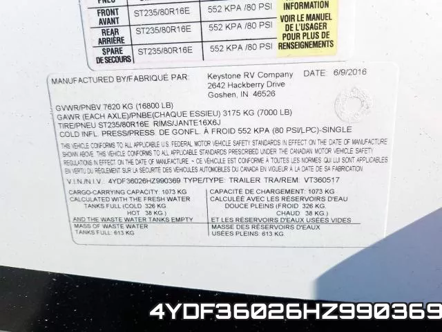 4YDF36026HZ990369 фото 2