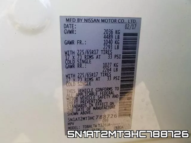 5N1AT2MT3HC788726 фото 2