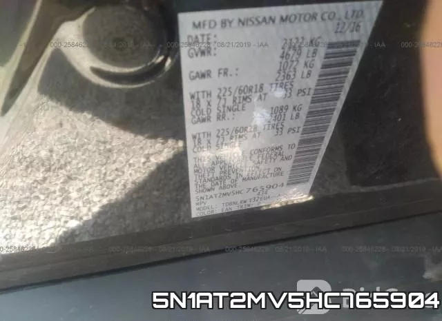 5N1AT2MV5HC765904 фото 10