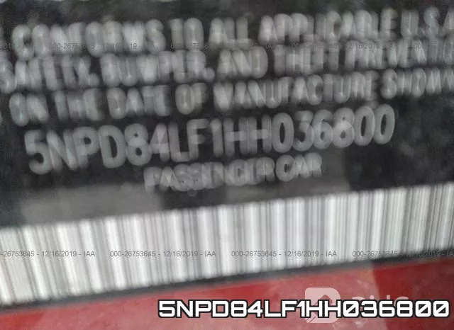 5NPD84LF1HH036800 фото 10
