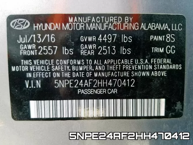 5NPE24AF2HH470412 фото 2