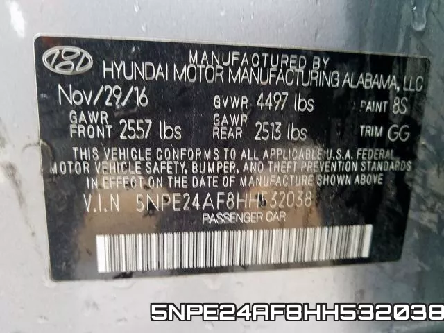 5NPE24AF8HH532038 фото 2