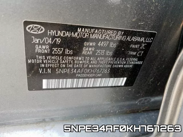 5NPE34AF0KH767263 фото 2