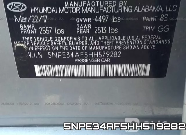 5NPE34AF5HH579282 фото 10