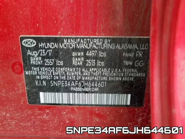 5NPE34AF6JH644601 фото 2