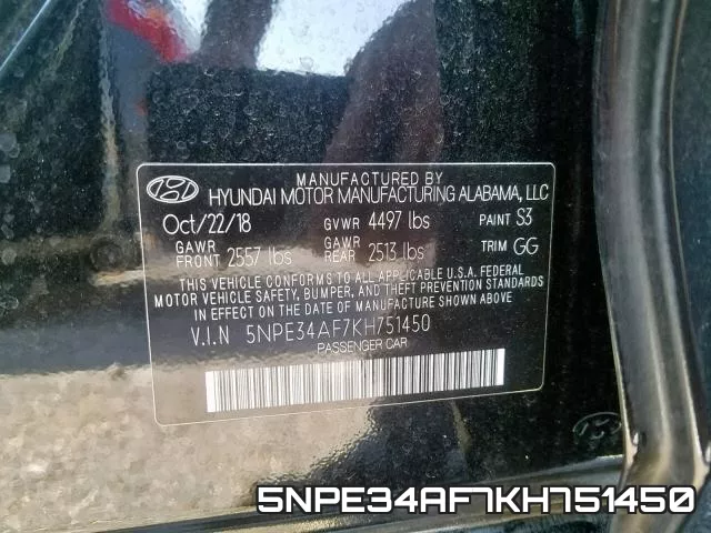 5NPE34AF7KH751450 фото 2