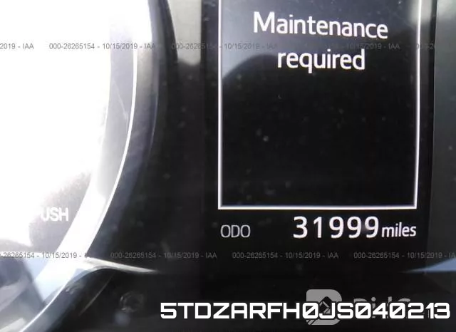 5TDZARFH0JS040213 фото 8