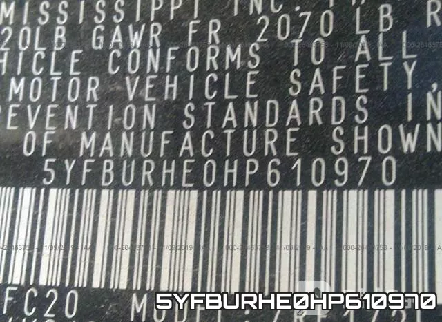 5YFBURHE0HP610970 фото 10