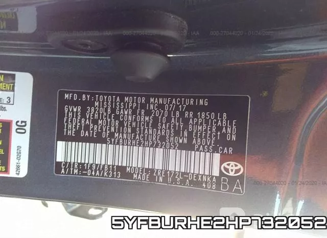 5YFBURHE2HP732052 фото 10
