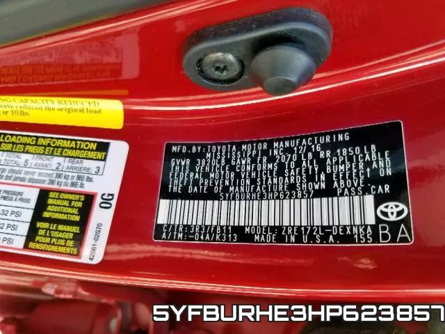 5YFBURHE3HP623857 фото 2