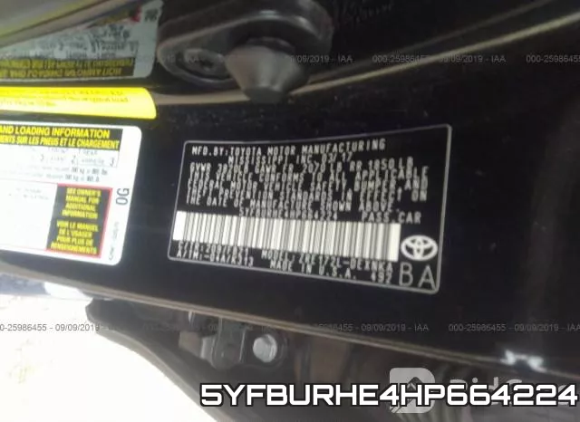 5YFBURHE4HP664224 фото 10