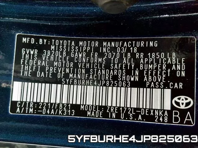 5YFBURHE4JP825063 фото 2