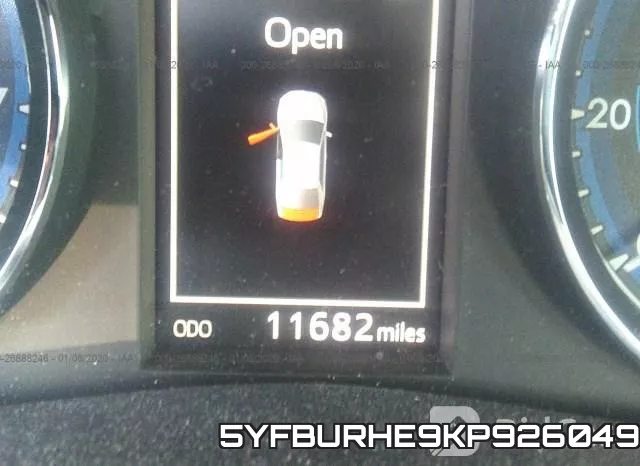 5YFBURHE9KP926049 фото 8