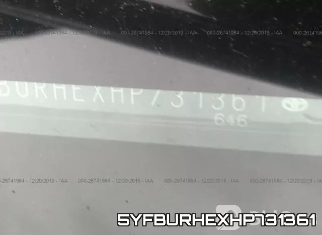 5YFBURHEXHP731361 фото 10
