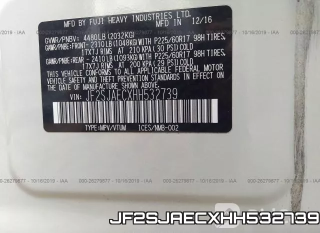 JF2SJAECXHH532739 фото 10