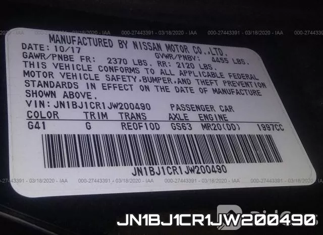 JN1BJ1CR1JW200490 фото 10