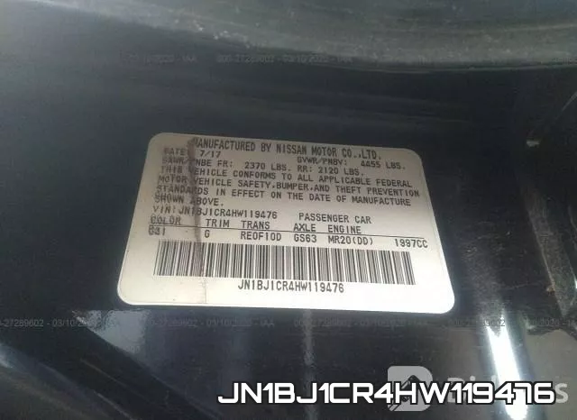 JN1BJ1CR4HW119476 фото 10