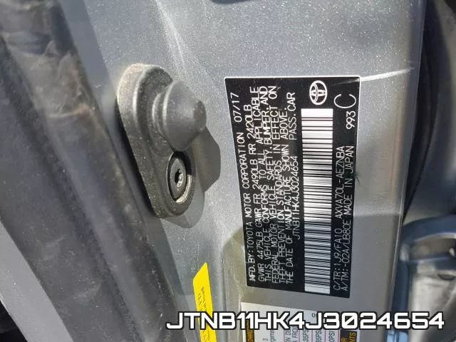 JTNB11HK4J3024654 фото 2
